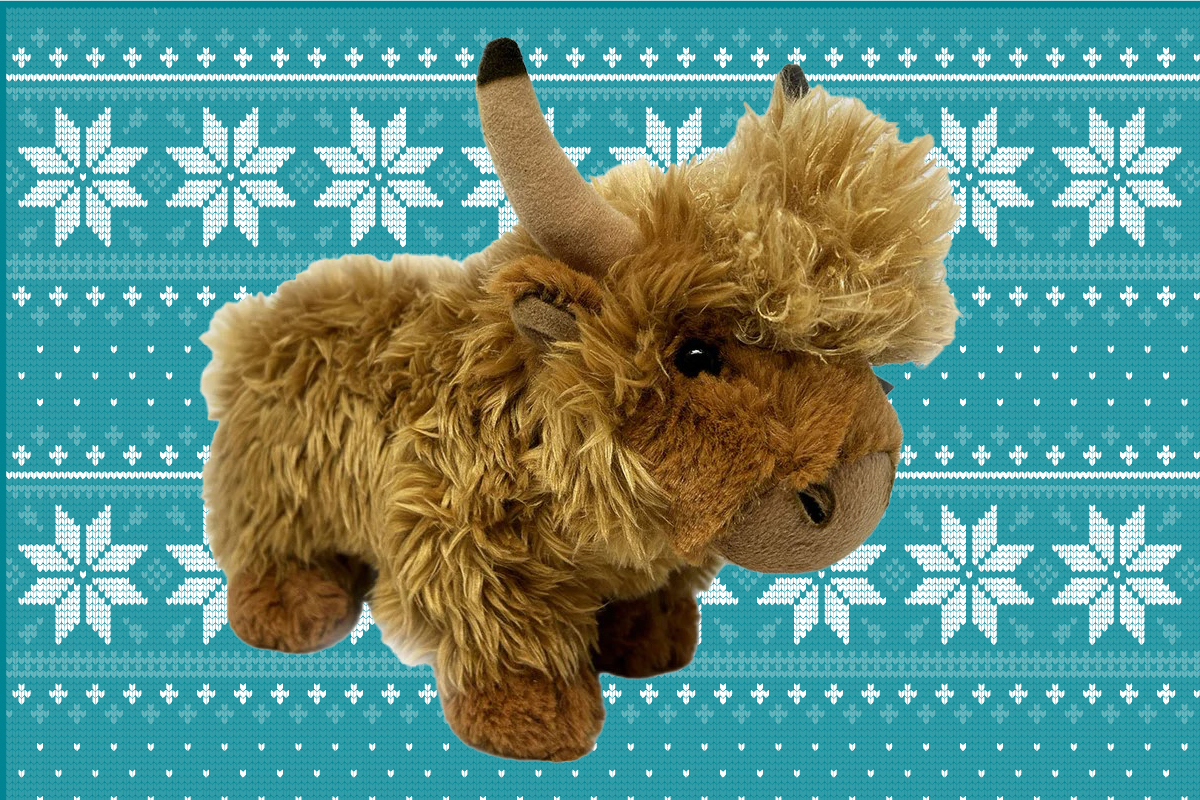 Highland cow plush IMAGE: Gillian Roberts 2024